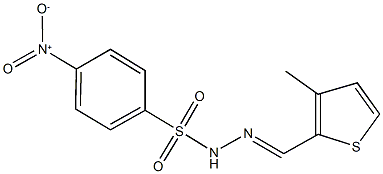 4-nitro-N'-[(3-methyl-2-thienyl)methylene]benzenesulfonohydrazide 구조식 이미지