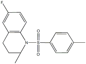 6-fluoro-2-methyl-1-[(4-methylphenyl)sulfonyl]-1,2,3,4-tetrahydroquinoline Structure