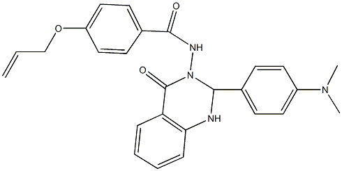 4-(allyloxy)-N-(2-[4-(dimethylamino)phenyl]-4-oxo-1,4-dihydro-3(2H)-quinazolinyl)benzamide Structure