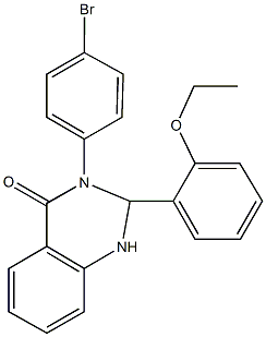 3-(4-bromophenyl)-2-(2-ethoxyphenyl)-2,3-dihydro-4(1H)-quinazolinone Structure