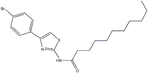 N-[4-(4-bromophenyl)-1,3-thiazol-2-yl]undecanamide Structure