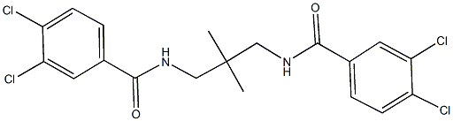 3,4-dichloro-N-{3-[(3,4-dichlorobenzoyl)amino]-2,2-dimethylpropyl}benzamide Structure