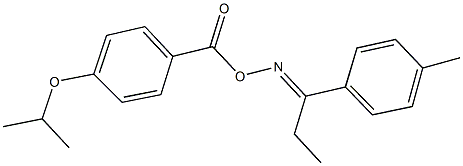 1-(4-methylphenyl)-1-propanone O-(4-isopropoxybenzoyl)oxime Structure