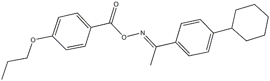 1-(4-cyclohexylphenyl)ethanone O-(4-propoxybenzoyl)oxime 구조식 이미지