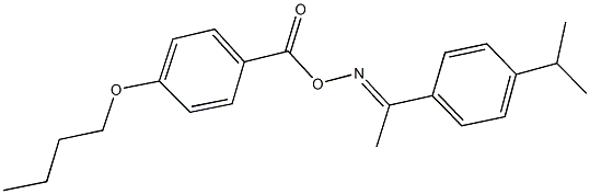 1-(4-isopropylphenyl)ethanone O-(4-butoxybenzoyl)oxime Structure