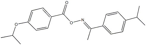 1-(4-isopropylphenyl)ethanone O-(4-isopropoxybenzoyl)oxime Structure