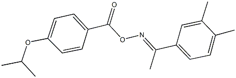 1-(3,4-dimethylphenyl)ethanone O-(4-isopropoxybenzoyl)oxime 구조식 이미지