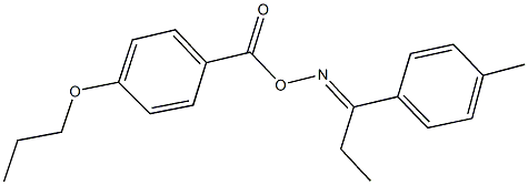 1-(4-methylphenyl)-1-propanone O-(4-propoxybenzoyl)oxime 구조식 이미지