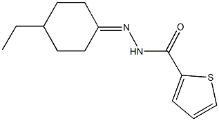 N'-(4-ethylcyclohexylidene)-2-thiophenecarbohydrazide Structure