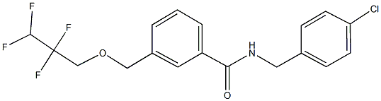 N-(4-chlorobenzyl)-3-[(2,2,3,3-tetrafluoropropoxy)methyl]benzamide Structure