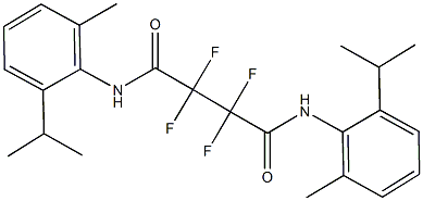 2,2,3,3-tetrafluoro-N~1~,N~4~-bis(2-isopropyl-6-methylphenyl)succinamide 구조식 이미지