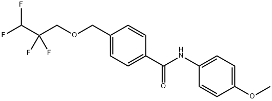 N-(4-methoxyphenyl)-4-[(2,2,3,3-tetrafluoropropoxy)methyl]benzamide Structure