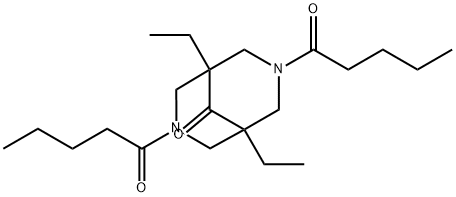 1,5-diethyl-3,7-dipentanoyl-3,7-diazabicyclo[3.3.1]nonan-9-one Structure