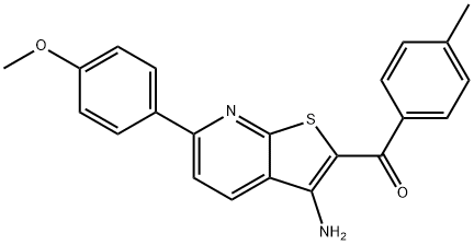 [3-amino-6-(4-methoxyphenyl)thieno[2,3-b]pyridin-2-yl](4-methylphenyl)methanone Structure
