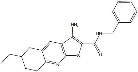 3-amino-N-benzyl-6-ethyl-5,6,7,8-tetrahydrothieno[2,3-b]quinoline-2-carboxamide 구조식 이미지