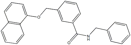 N-benzyl-3-[(1-naphthyloxy)methyl]benzamide 구조식 이미지