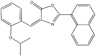 4-(2-isopropoxybenzylidene)-2-(1-naphthyl)-1,3-oxazol-5(4H)-one Structure