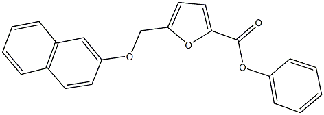 phenyl 5-[(2-naphthyloxy)methyl]-2-furoate 구조식 이미지