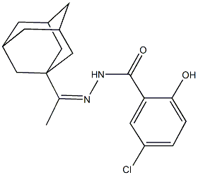 N'-[1-(1-adamantyl)ethylidene]-5-chloro-2-hydroxybenzohydrazide Structure