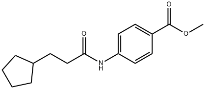 methyl 4-[(3-cyclopentylpropanoyl)amino]benzoate Structure