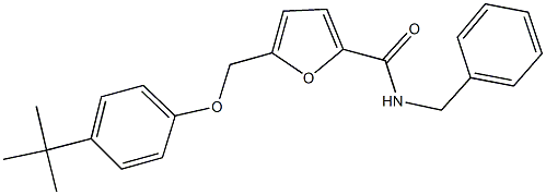 N-benzyl-5-[(4-tert-butylphenoxy)methyl]-2-furamide Structure