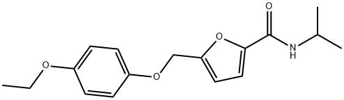 5-[(4-ethoxyphenoxy)methyl]-N-isopropyl-2-furamide Structure