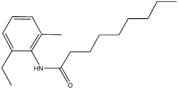 N-(2-ethyl-6-methylphenyl)nonanamide 구조식 이미지