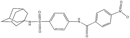 N-{4-[(1-adamantylamino)sulfonyl]phenyl}-4-nitrobenzamide Structure