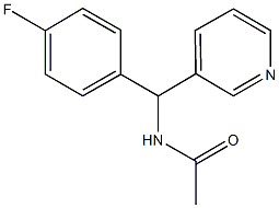 N-[(4-fluorophenyl)(3-pyridinyl)methyl]acetamide 구조식 이미지