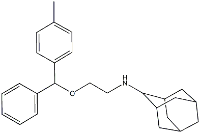 N-{2-[(4-methylphenyl)(phenyl)methoxy]ethyl}-2-adamantanamine Structure