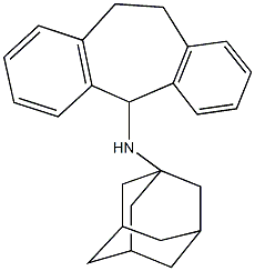 N-(1-adamantyl)-N-(10,11-dihydro-5H-dibenzo[a,d]cyclohepten-5-yl)amine Structure