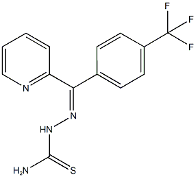 2-pyridinyl[4-(trifluoromethyl)phenyl]methanone thiosemicarbazone 구조식 이미지