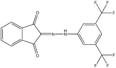 1H-indene-1,2,3-trione 2-{[3,5-bis(trifluoromethyl)phenyl]hydrazone} 구조식 이미지