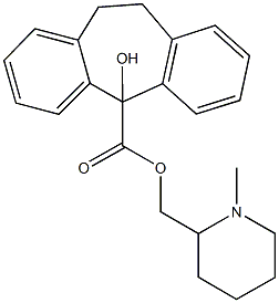 (1-methyl-2-piperidinyl)methyl 5-hydroxy-10,11-dihydro-5H-dibenzo[a,d]cycloheptene-5-carboxylate Structure