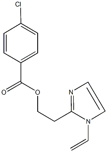 2-(1-vinyl-1H-imidazol-2-yl)ethyl 4-chlorobenzoate 구조식 이미지