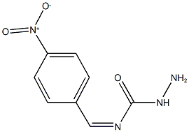 N-{4-nitrobenzylidene}hydrazinecarboxamide 구조식 이미지