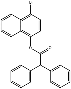 4-bromo-1-naphthyl diphenylacetate 구조식 이미지