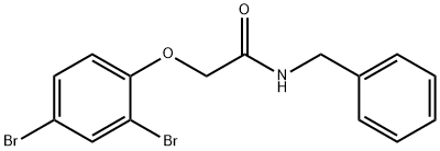 N-benzyl-2-(2,4-dibromophenoxy)acetamide 구조식 이미지