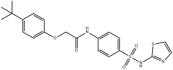 2-(4-tert-butylphenoxy)-N-{4-[(1,3-thiazol-2-ylamino)sulfonyl]phenyl}acetamide Structure
