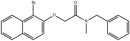 N-benzyl-2-[(1-bromo-2-naphthyl)oxy]-N-methylacetamide Structure