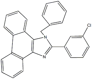 1-benzyl-2-(3-chlorophenyl)-1H-phenanthro[9,10-d]imidazole Structure