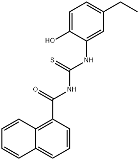 N-(5-ethyl-2-hydroxyphenyl)-N'-(1-naphthoyl)thiourea 구조식 이미지