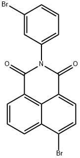 6-bromo-2-(3-bromophenyl)-1H-benzo[de]isoquinoline-1,3(2H)-dione Structure