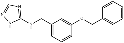 N-[3-(benzyloxy)benzyl]-N-(1H-1,2,4-triazol-3-yl)amine Structure