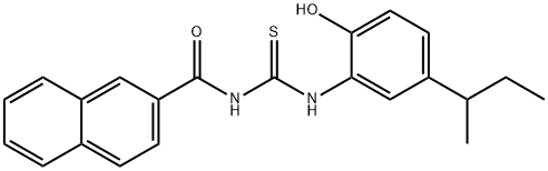 N-(5-sec-butyl-2-hydroxyphenyl)-N'-(2-naphthoyl)thiourea 구조식 이미지