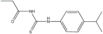 N-(4-isopropylphenyl)-N'-propionylthiourea 구조식 이미지