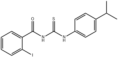 N-(2-iodobenzoyl)-N'-(4-isopropylphenyl)thiourea 구조식 이미지