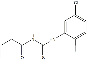 N-butyryl-N'-(5-chloro-2-methylphenyl)thiourea 구조식 이미지