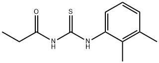 N-(2,3-dimethylphenyl)-N'-propionylthiourea Structure
