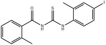 N-(4-iodo-2-methylphenyl)-N'-(2-methylbenzoyl)thiourea Structure
